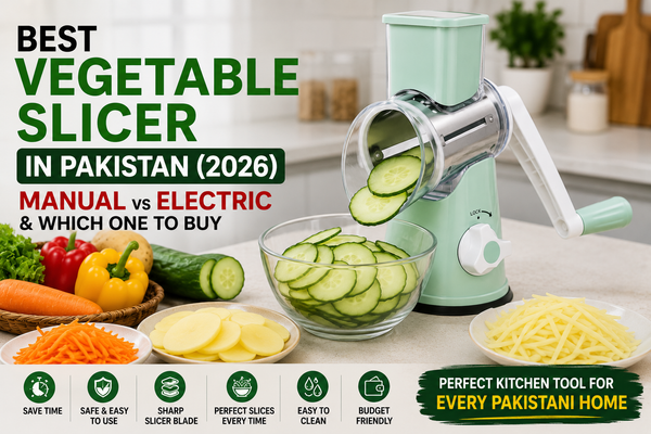 Best Vegetable Slicer in Pakistan (2026) – Manual vs Electric & Which One to Buy