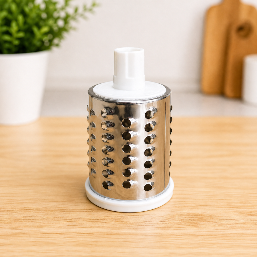 TableTop Drum Grater – Manual Vegetable Slicer & Potato Cutter (3-in-1 Kitchen Tool)