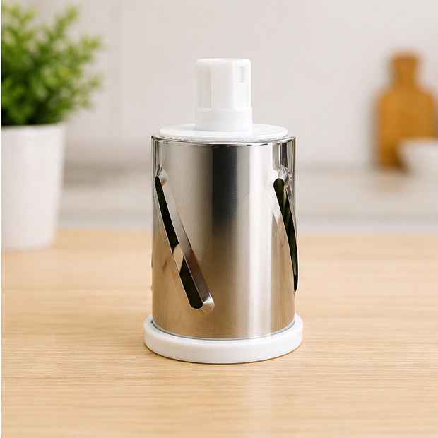 TableTop Drum Grater – Manual Vegetable Slicer & Potato Cutter (3-in-1 Kitchen Tool)
